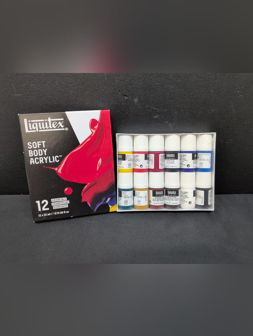 Liquitex Professional Soft Body Acrylic Essentials Paint Set 12 x 22ml 12Pcs